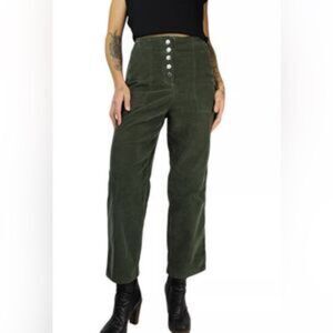 House of Harlow 1960 | Evergreen/Olive Straight Leg Corduroy Pants | Size 2